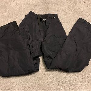 Slalom Ski Pants Mens Size XL  Black Snowboarding Adjustable Waterproof.